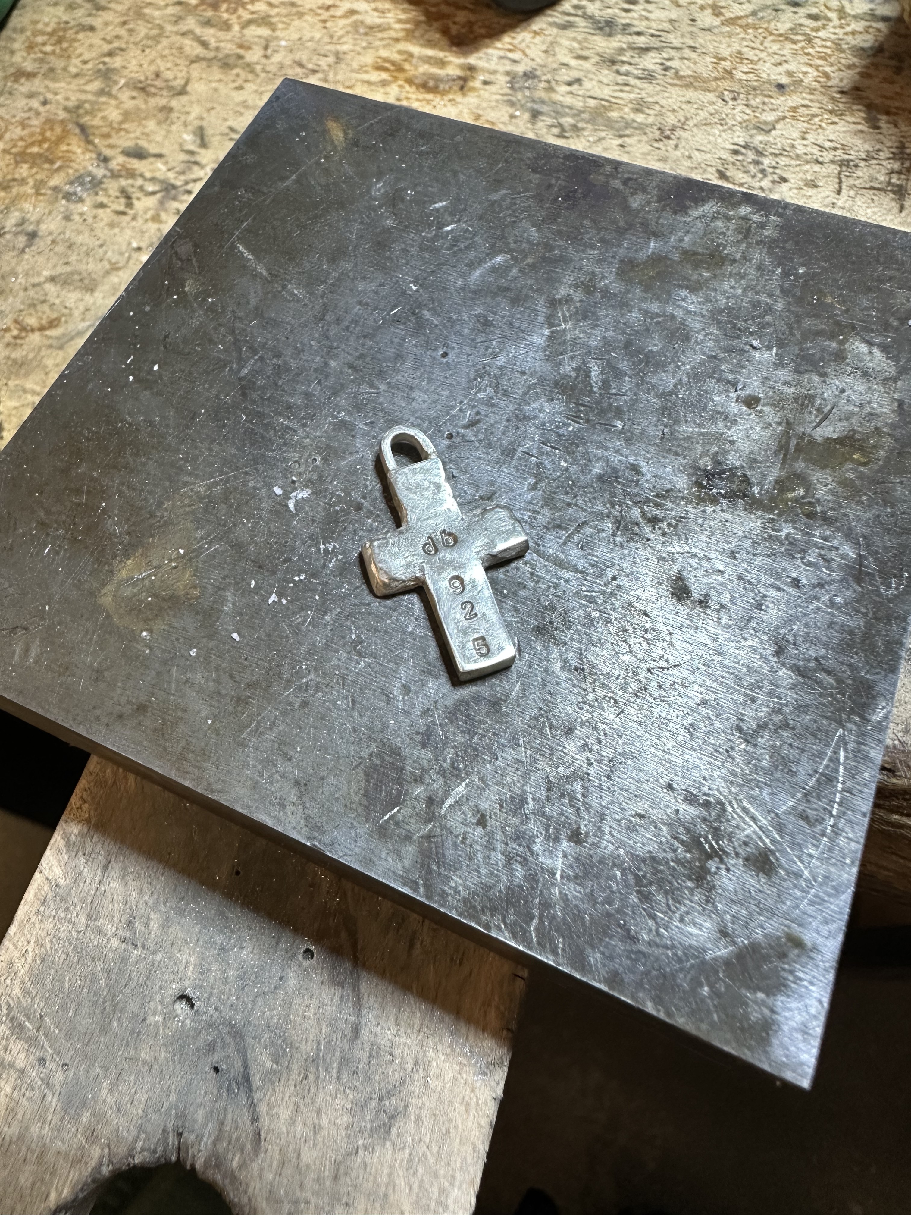Stamped Cross Pendant: IMG 1923